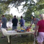 Image of people enjoying the party on the island event at Esquire Estates in Germantown Wisconsin