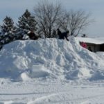 Snow pile at Esquire Estates